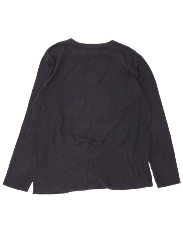 Zara Garçon Graphic Top Manches Longues 13-14 ans Bleu Marine