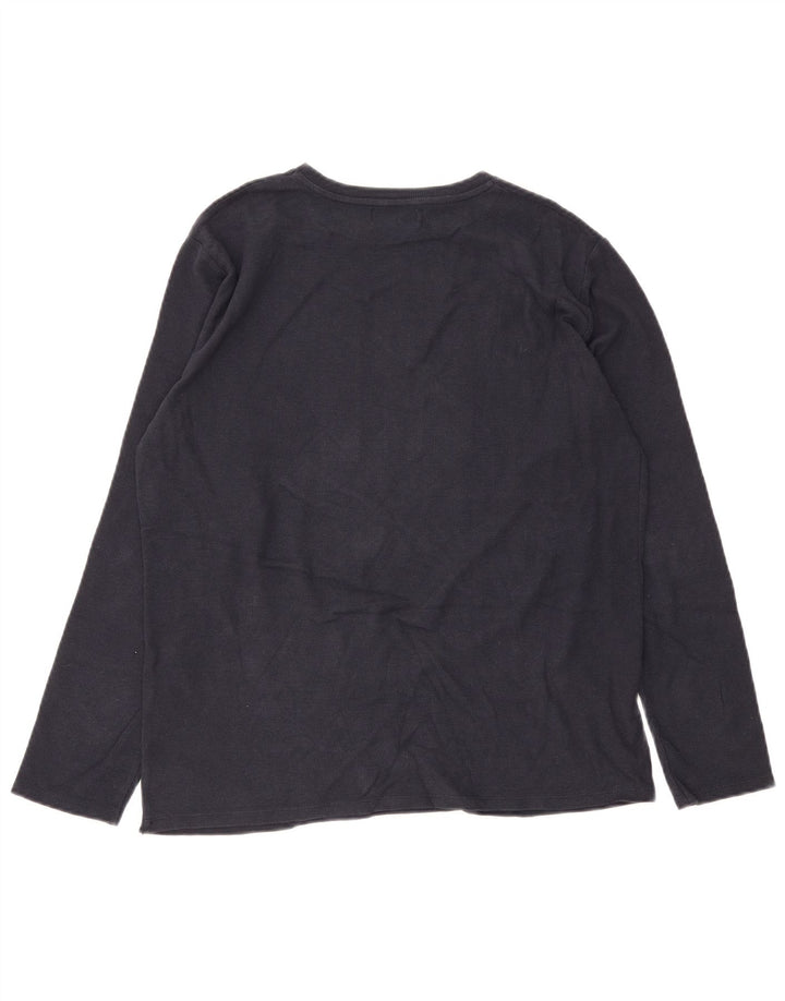 Zara Garçon Graphic Top Manches Longues 13-14 ans Bleu Marine