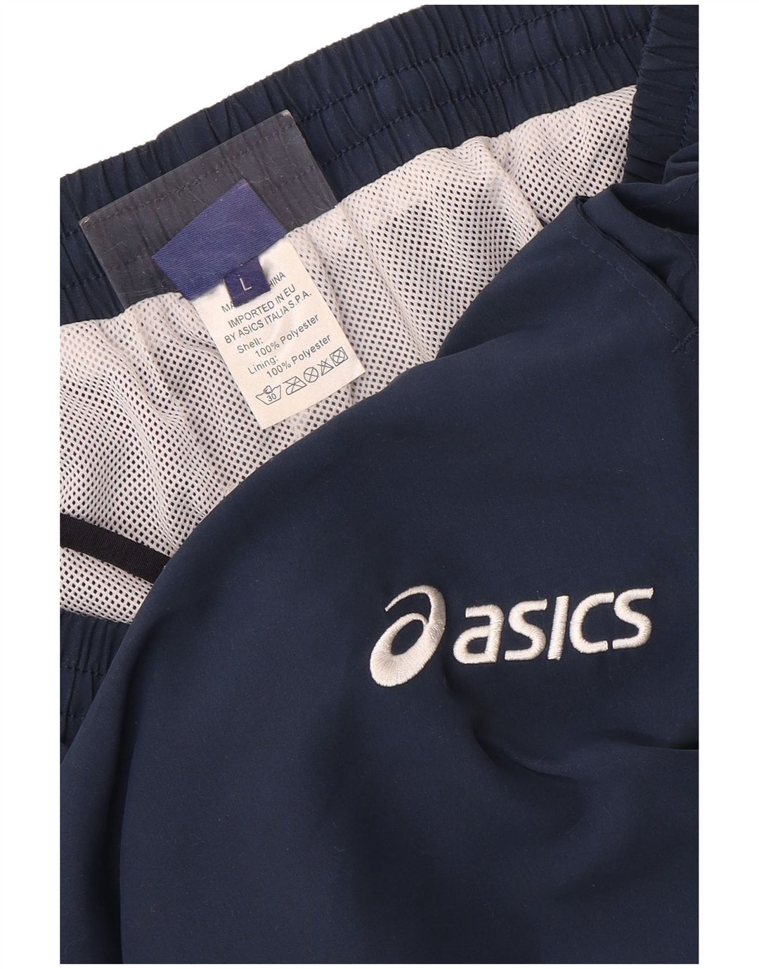 Asics Pantalon De Survêtement Homme Large Bleu Marine Polyester