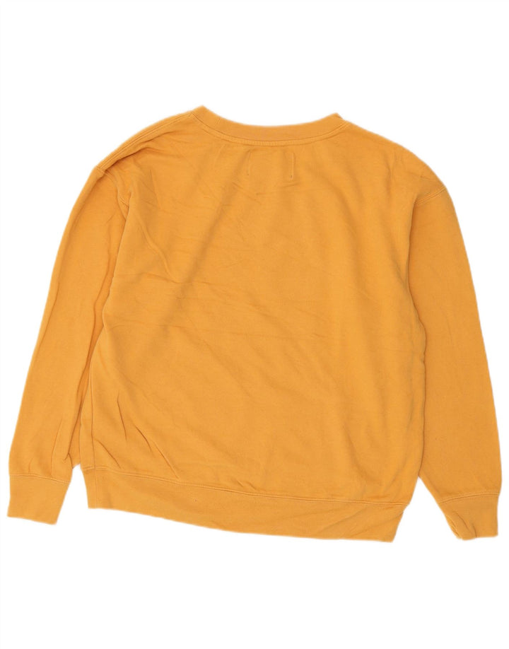 Calvin Klein Jeans Sweat-shirt surdimensionné pour femme UK 10 Petit Jaune
