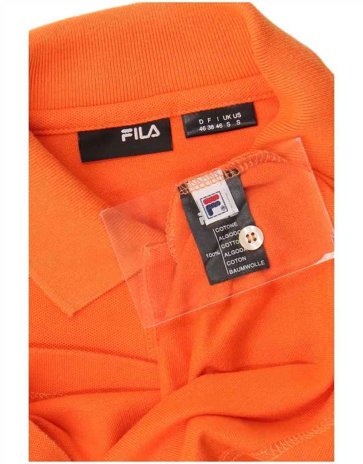 Fila Polo Homme Petit Orange Coton