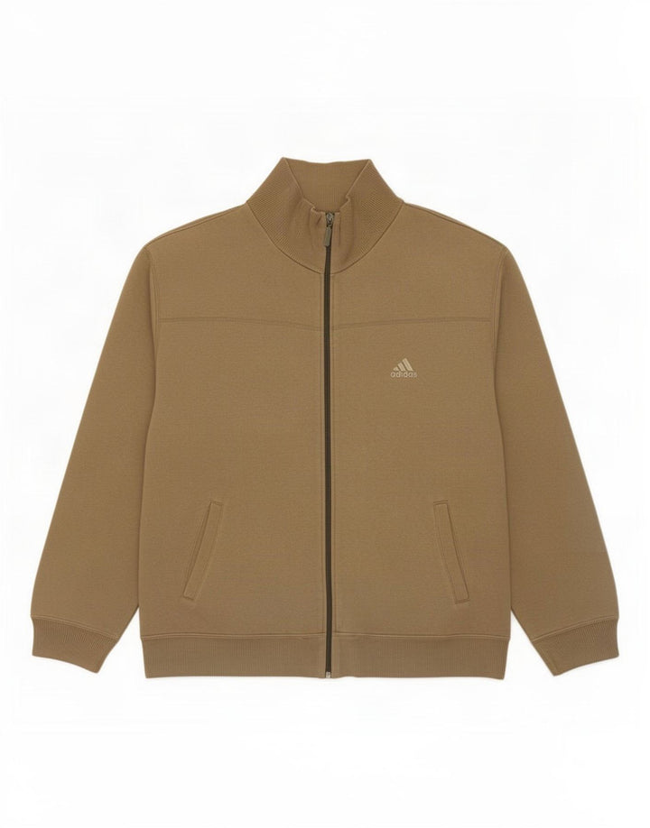 Adidas Veste de survêtement pour homme en coton kaki Taille L