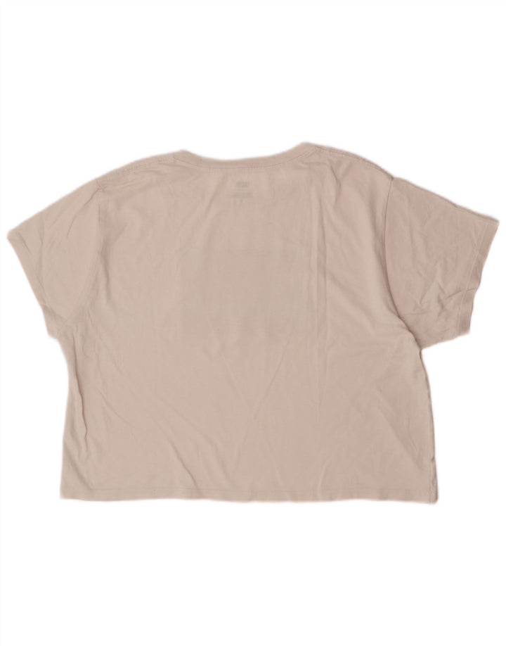 Levi's T-Shirt Graphique Femme UK 14 Blanc Moyen