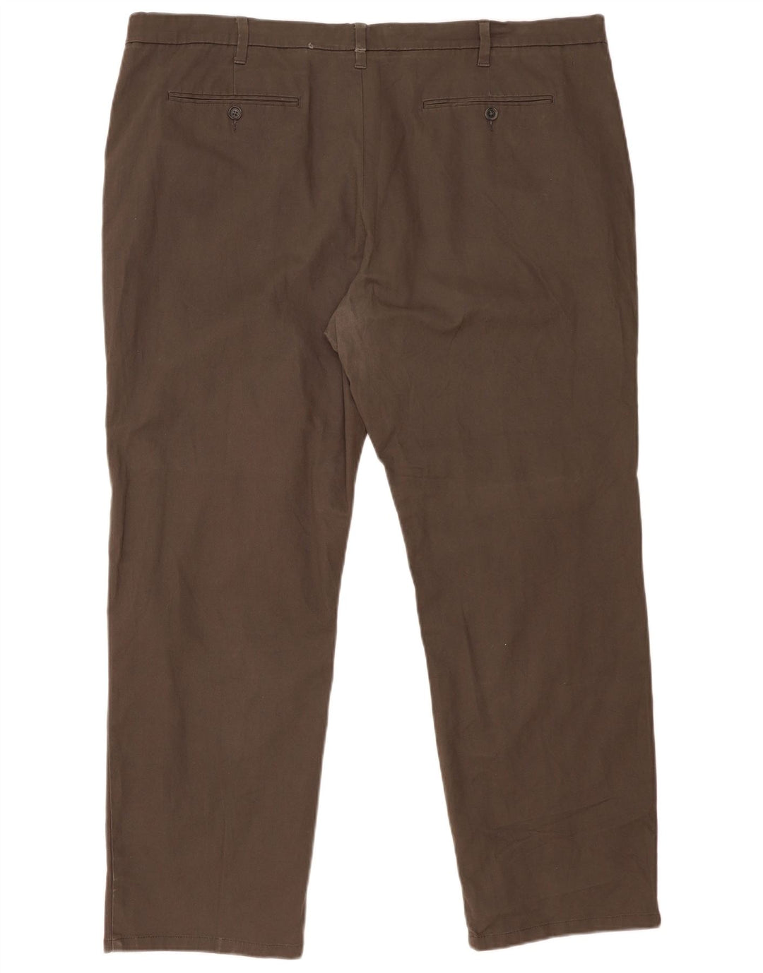 Marks & Spencer Pantalon Chino Coupe Regular Homme W46 L31 Gris Coton