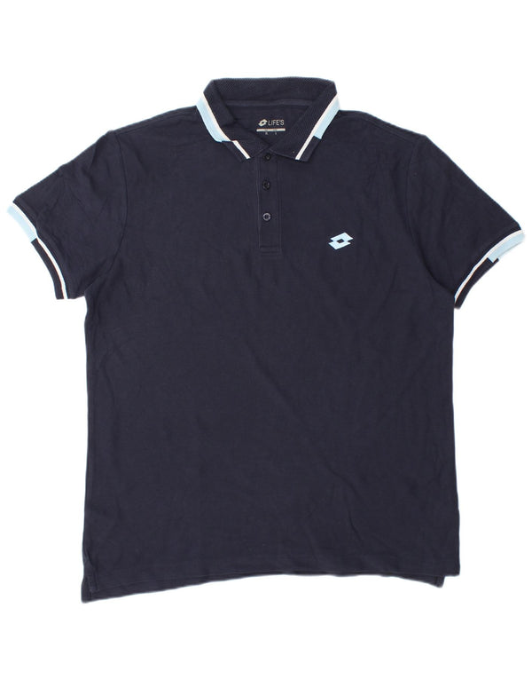 LOTTO Polo Life's Homme Grand Bleu Marine Coton