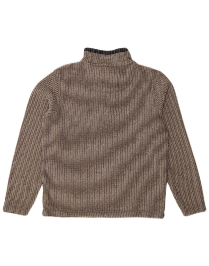 Weird Fish Pull Polaire Col Zippé Homme Gris Moyen Polyester