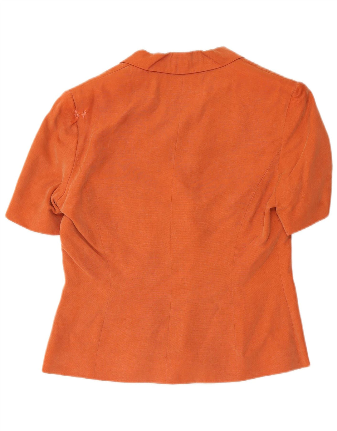 Monsoon Veste blazer à 3 boutons à manches courtes pour femme UK 12 Orange moyen
