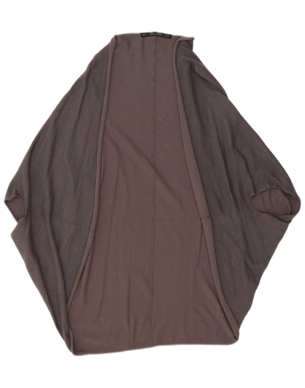 Zara Pull Cardigan Ouvert Femme UK 14 Gris Moyen
