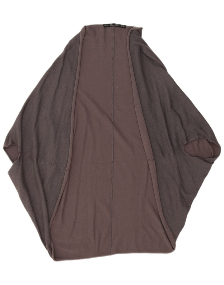 Zara Pull Cardigan Ouvert Femme UK 14 Gris Moyen