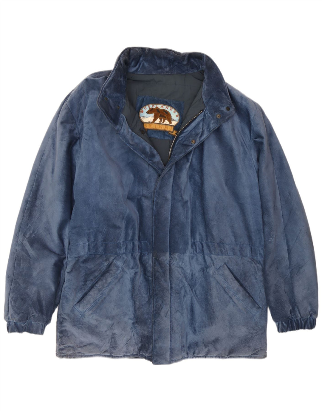 veste en daim homme vintage IT 50 Grand Modal Bleu