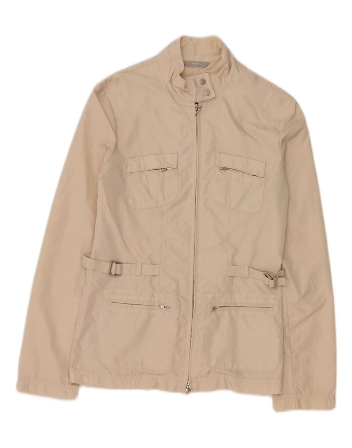 Stefanel Veste Utilitaire Femme IT 38 XS Beige Polyamide