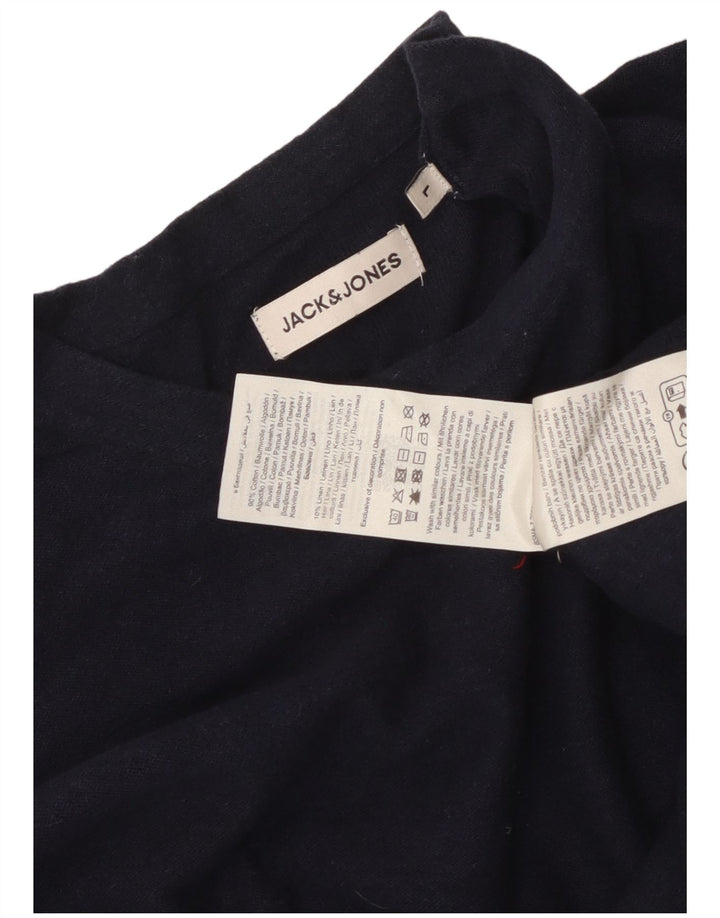 Jack & Jones Haut à manches longues pour homme en coton bleu marine Large