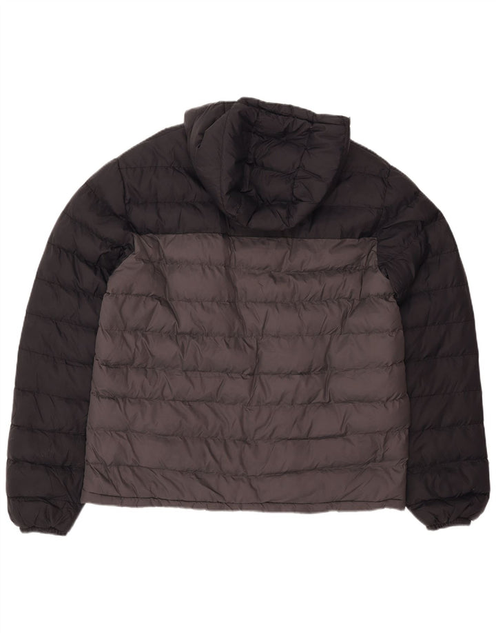 MOUNTAIN WAREHOUSE Veste matelassée à capuche pour hommes UK 40 Large Black Colourblock