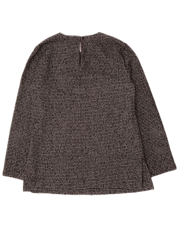 Zara Chemisier à manches longues pour femme UK 10 Petit gris pied-de-poule Acrylique
