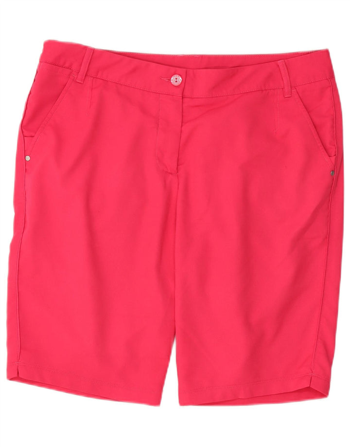 Puma Short Chino Femme UK 14 Large W34 Rose Polyester
