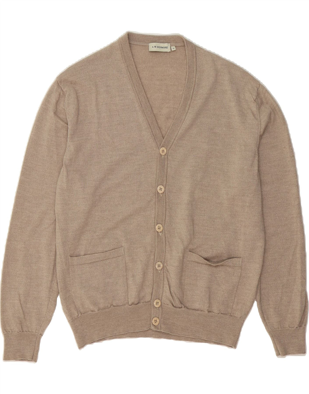 A.W.DUNMORE Mens Cardigan Sweater IT 54 XL Grey Wool Vintage A.W.Dunmore and Second-Hand A.W.Dunmore from Messina Hembry 