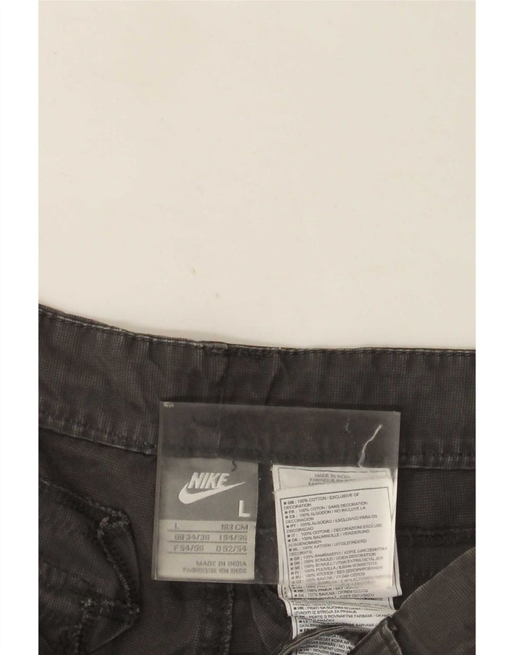 Nike Short cargo pour homme Large W36 Gris Coton