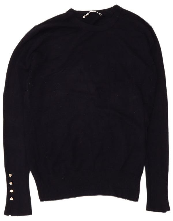 Zara Pull ras du cou pour femme UK 18 XL Bleu marine