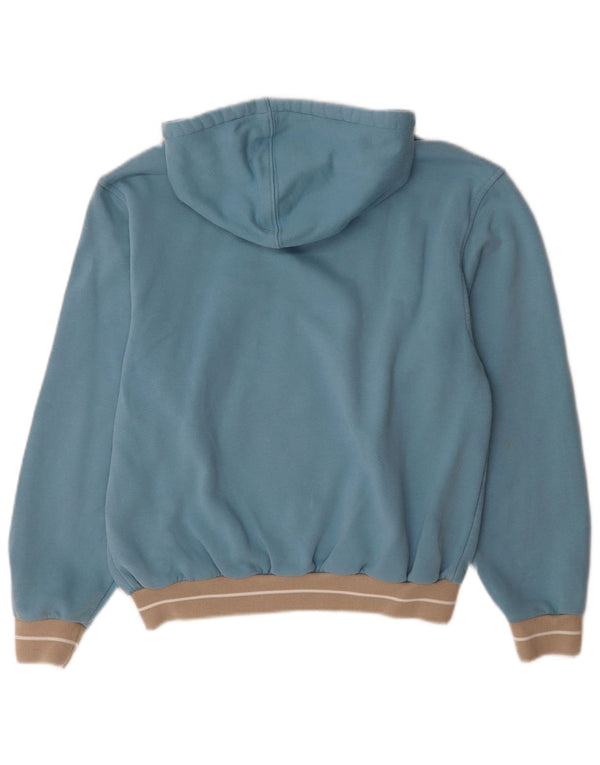 Nike Pull à capuche zippé pour femme UK 8/10 Petit Bleu Coton Sports