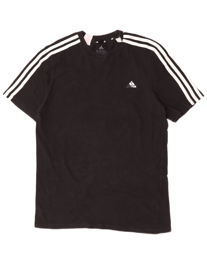 Adidas T-Shirt Top Garçon 15-16 ans Noir