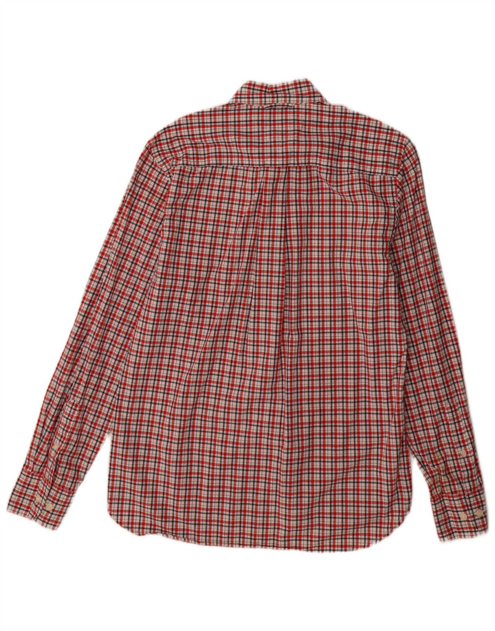 Tommy Hilfiger Chemise sur mesure pour homme en coton à petits carreaux rouges