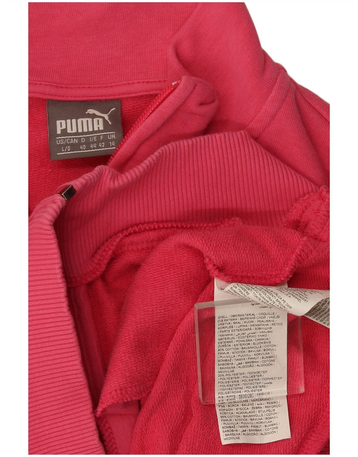 Puma Veste de survêtement pour femme UK 14 Large Rose Coton