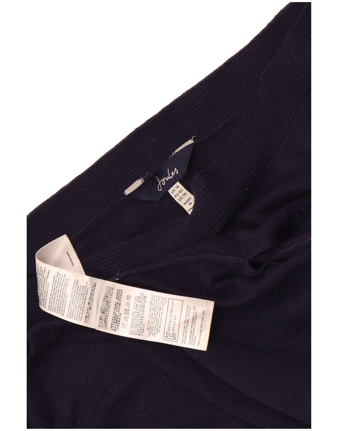Joules Sweat-shirt surdimensionné pour femme UK 14 Large Bleu marine Coton