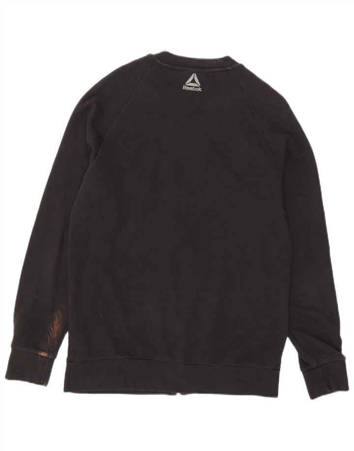 Reebok Veste de survêtement pour femme UK 14 Medium Noir Coton