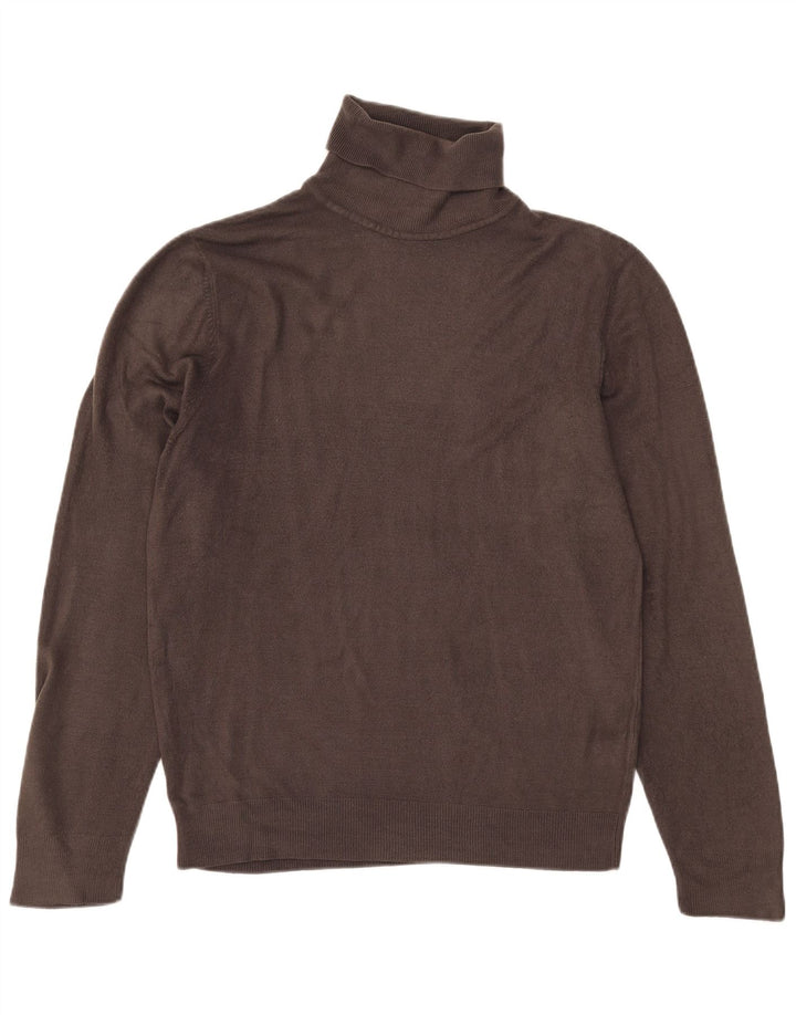 Marks & Spencer Pull Col Roulé Homme Gris Moyen Acrylique