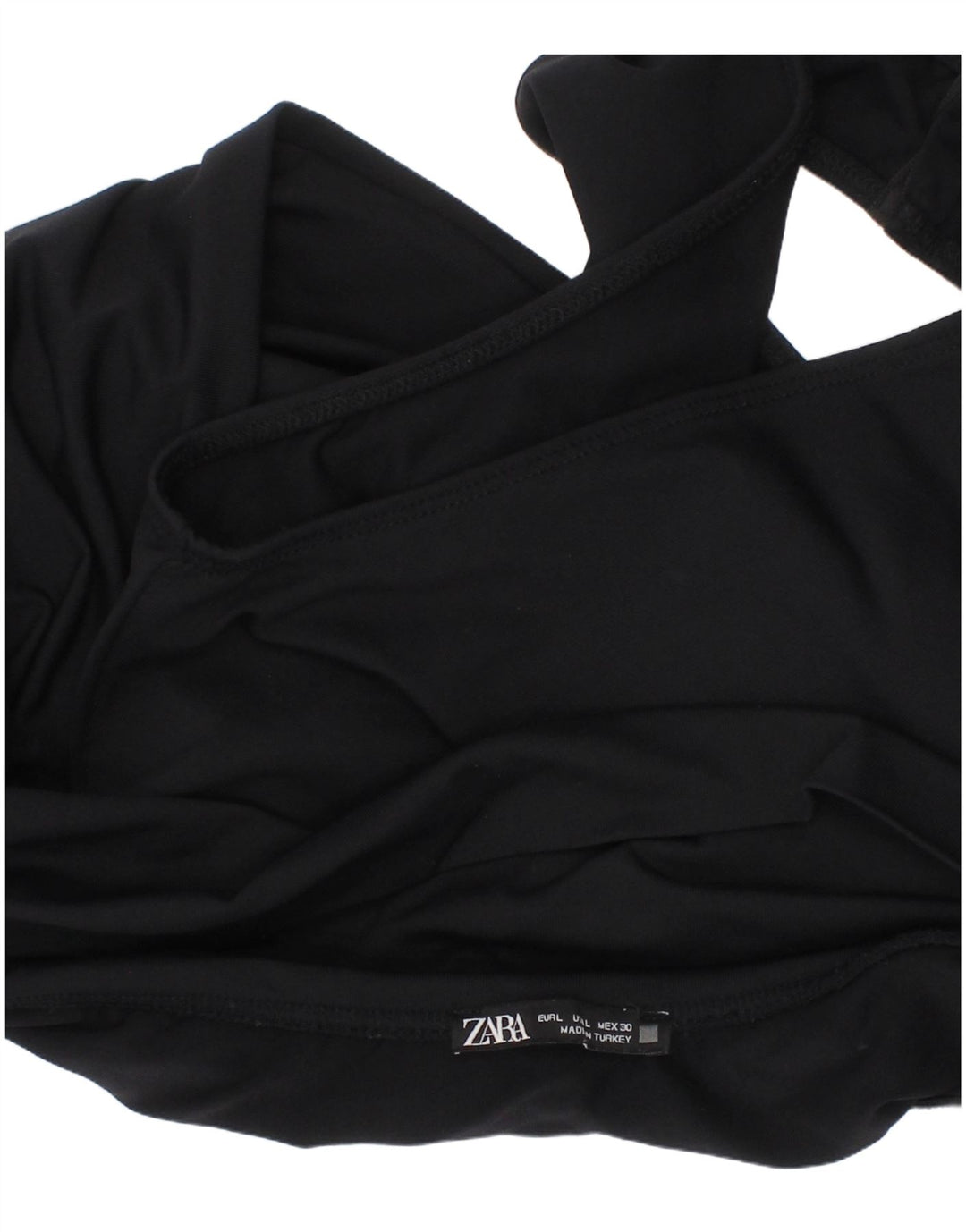 Maillot De Bain Sans Bretelles Zara Femme Grand Noir Polyamide
