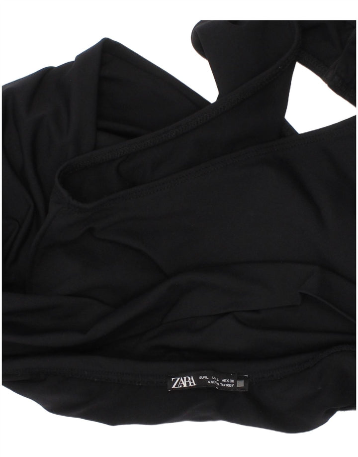 Maillot De Bain Sans Bretelles Zara Femme Grand Noir Polyamide