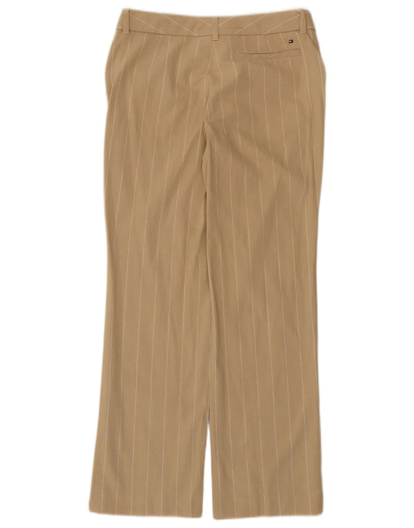 Tommy Hilfiger Womens Golf Casual Trousers Medium W28 L28 Beige Pinstripe
