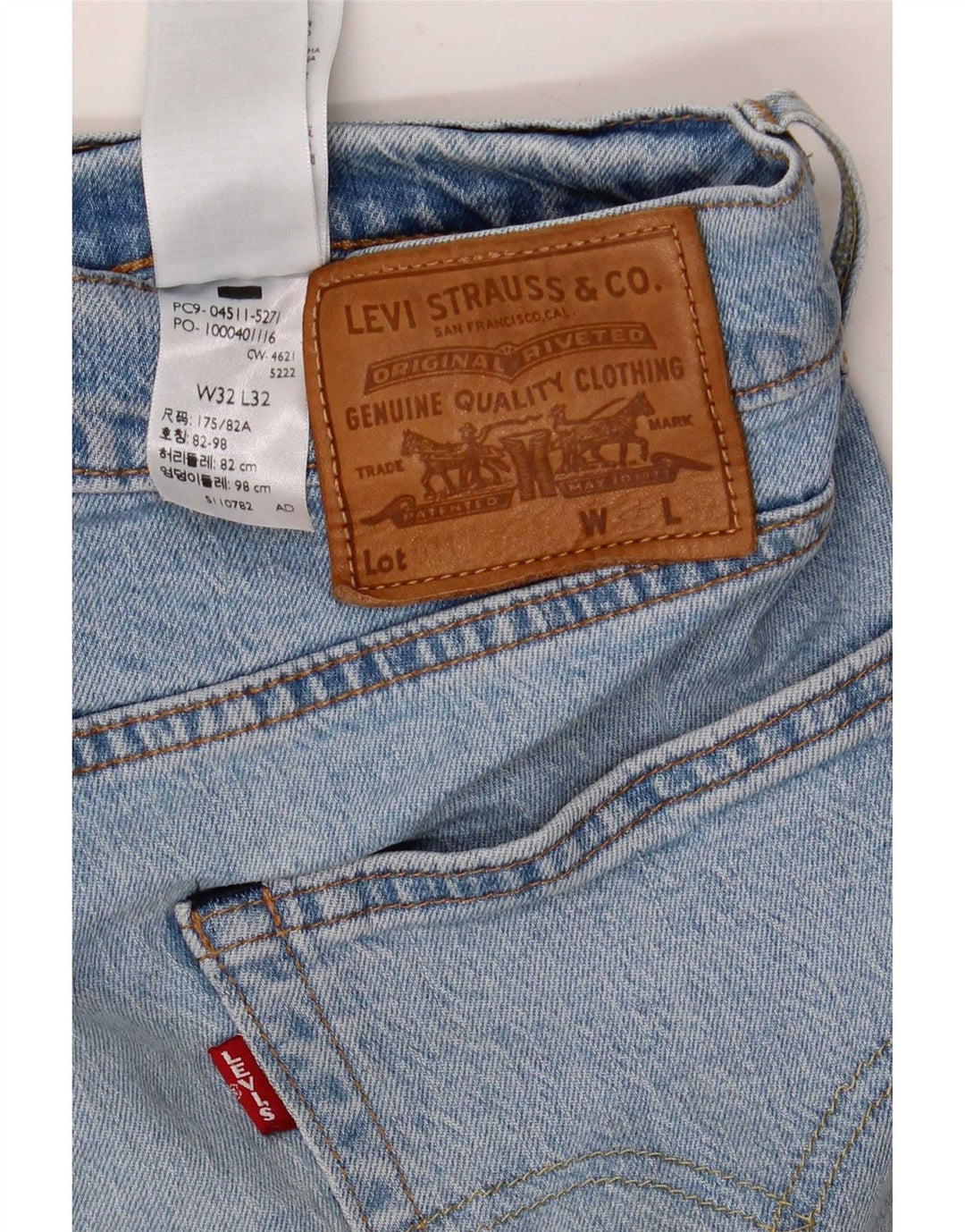 Levi's Jean Slim 511 Homme Bleu W32 L32 Coton