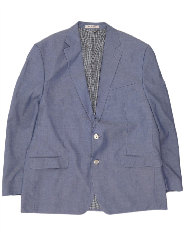 CHAPS Veste Blazer 2 Boutons Homme UK 44 2XL Bleu Coton