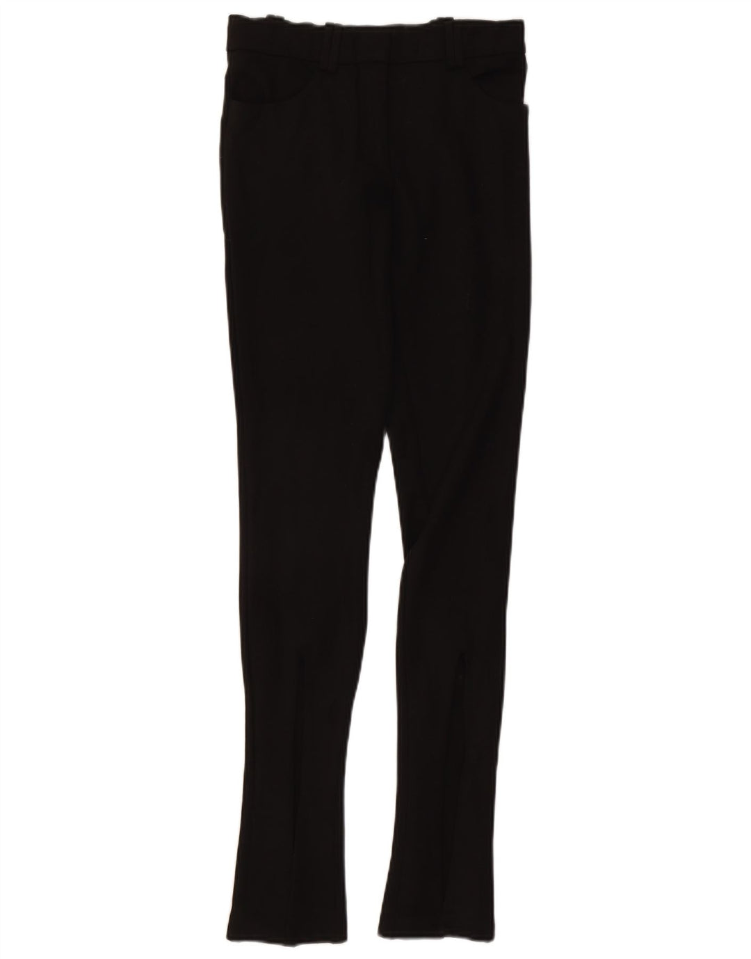 ZARA Pantalon décontracté skinny pour femme XS W24 L32 Noir Synthétique
