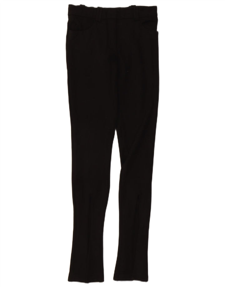 ZARA Pantalon décontracté skinny pour femme XS W24 L32 Noir Synthétique