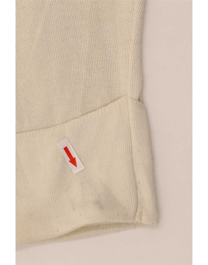 Zara Haut court surdimensionné à manches longues pour femme UK 10 Petite viscose blanche