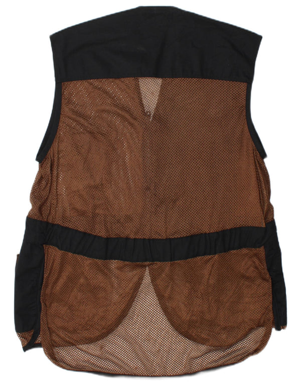 vintage Mens Utility Gilet Grand Patchwork Multicolore