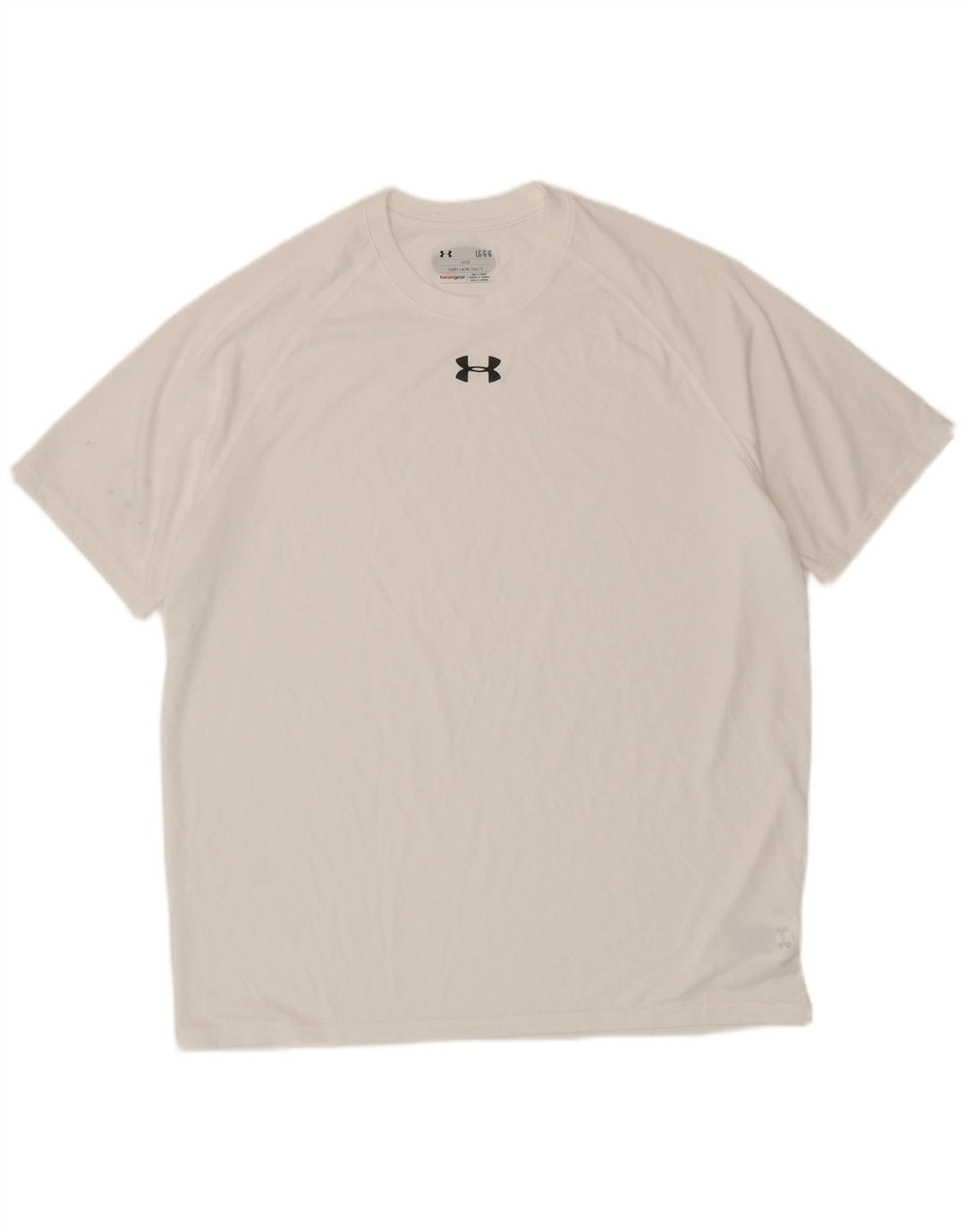 UNDER ARMOUR T-shirt Heat Gear pour hommes Grand Blanc Polyester