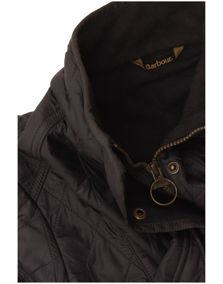 Barbour Veste matelassée pour femme UK 14 Large Noir