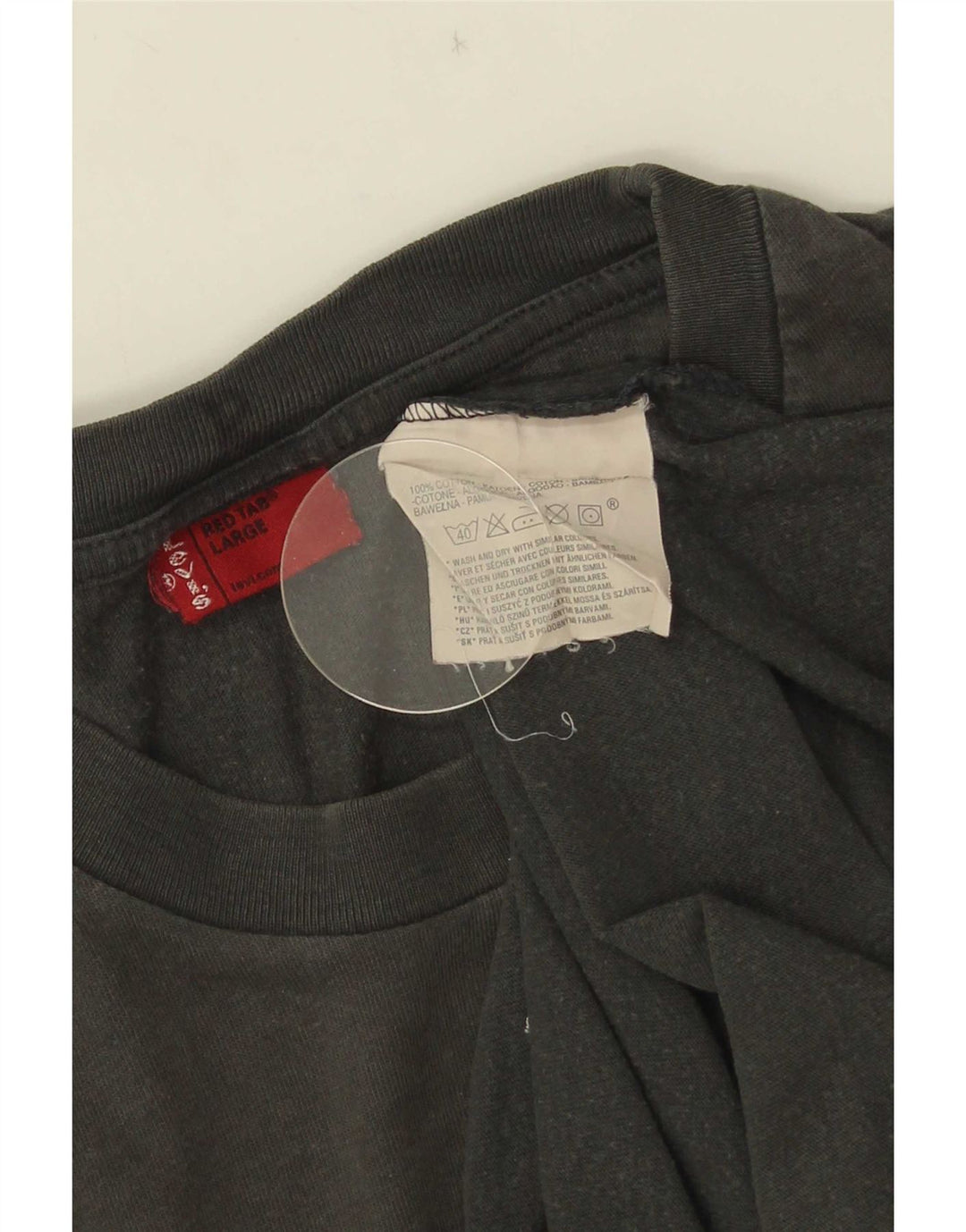 Levi's Haut Graphique à Manches Longues Homme Gris Coton Large