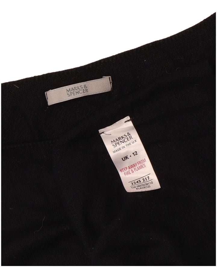 Marks & Spencer Chemisier Femme UK 12 Medium Noir Viscose