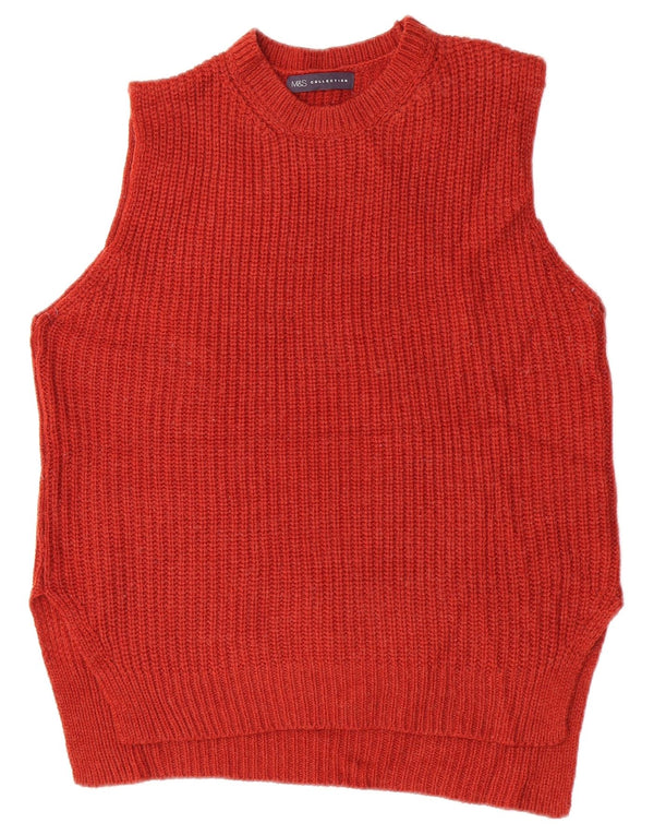 Marks & Spencer Débardeur pour femme UK 14 Grand Acrylique Bordeaux