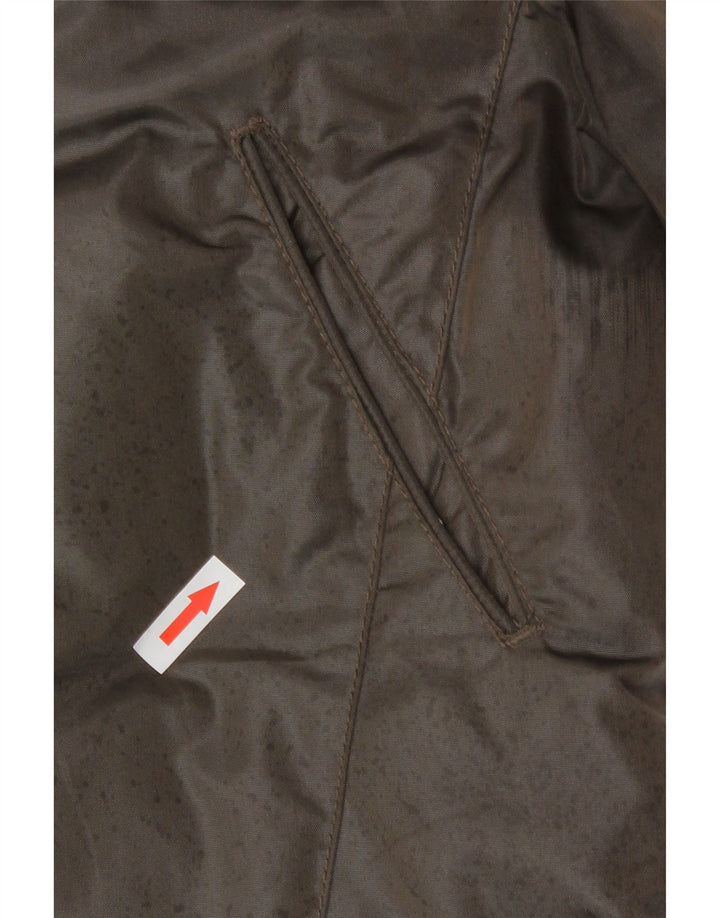 PEUTEREY Manteau matelassé à capuche pour femme UK 42 Marron moyen Polyamide