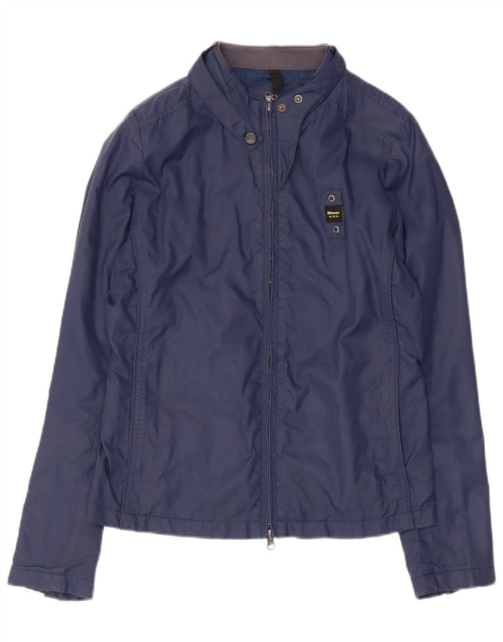 Blauer Veste Bomber Femme UK 12 Medium Bleu Marine Polyamide