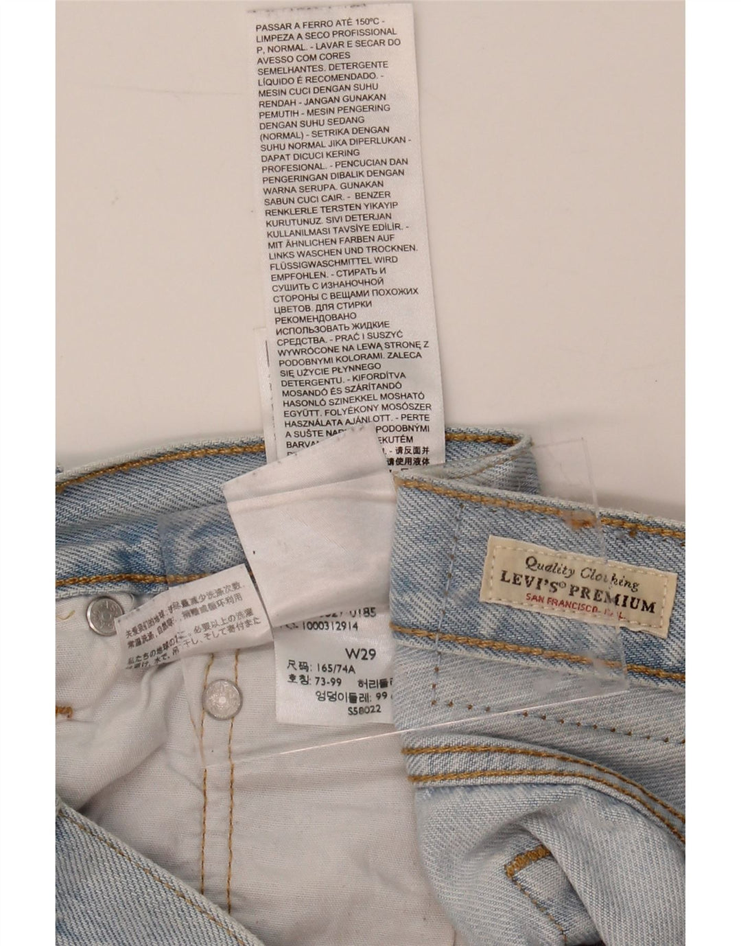LEVI'S Womens 501 Denim Shorts W29 Medium Blue Cotton Vintage Levi's and Second-Hand Levi's from Messina Hembry 