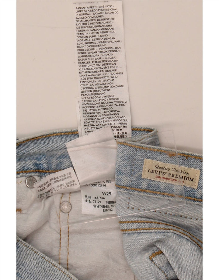 LEVI'S Womens 501 Denim Shorts W29 Medium Blue Cotton Vintage Levi's and Second-Hand Levi's from Messina Hembry 