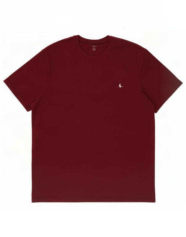 Jack Wills T-shirt coupe classique pour homme XL en coton bordeaux