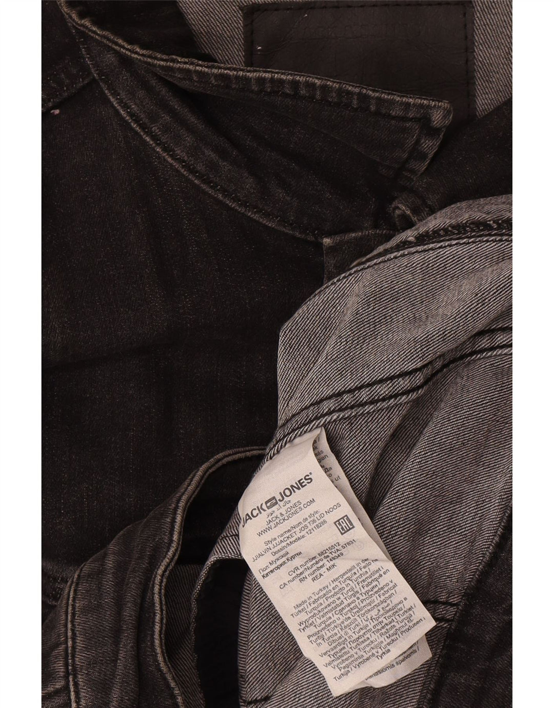 Jack & Jones Veste en Jean Homme UK 42 XL Gris Coton