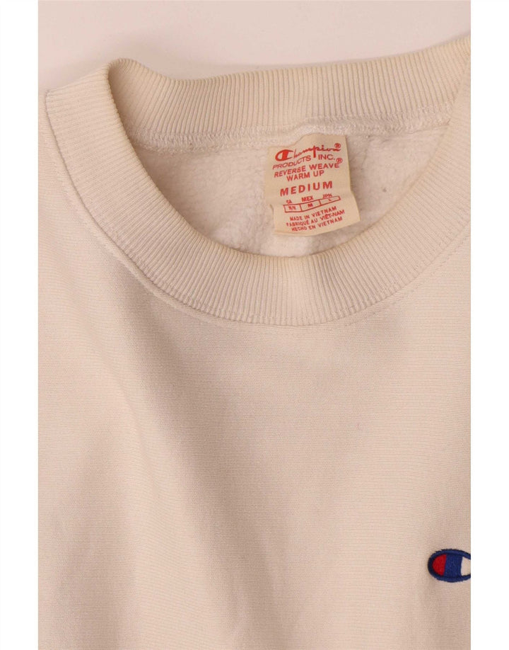 Champion Sweat-Shirt Homme Blanc Moyen